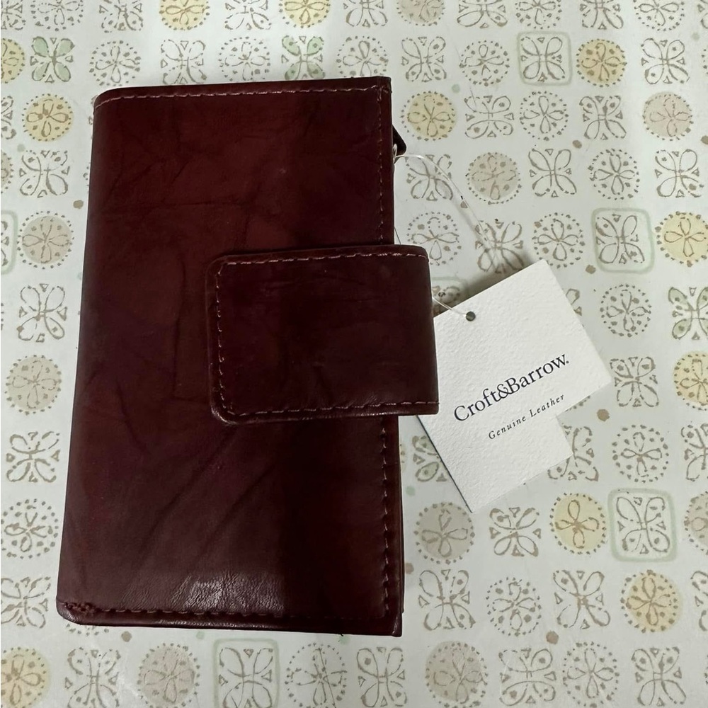Croft & Barrow Burgundy Leather Accessory